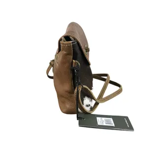 MYRA BAG Handcrafted Leather Cowhide Crossbody Brown Bag Unique Boho Cowgirl NWT thumbnail 3