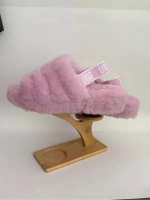 UGG Fluff Yeah Slide Platform Slippers Nightfall Lilac Purple Size 9 EUC thumbnail 3