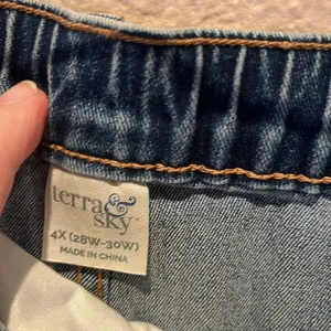 New Terra & Sky Women’s Elastic Back Denim Jean Shorts Size 4X NWT thumbnail 11