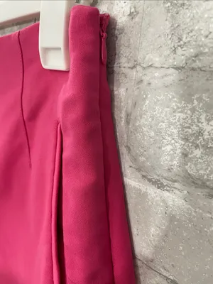 Zara Hot Pink High-Waist Tailored Shorts thumbnail 3