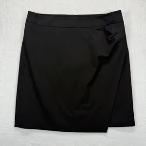 Trina Turk Mini Skirt Black Asymmetrical Fitted Career Party‎ Size 8 thumbnail 1