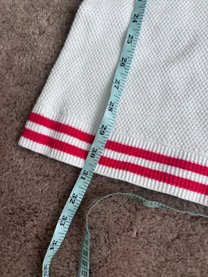 Alo Yoga Tennis Club Knit Sweater Dress white Candy Red Small thumbnail 7