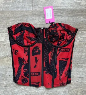 Edikted Zip-Up Corset Top thumbnail 1