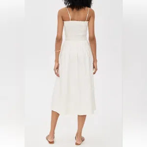 NEW NWT Reformation Kerrie dress in white thumbnail 3
