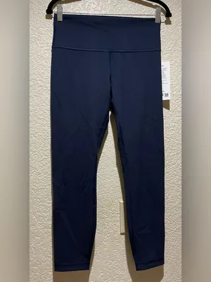Lululemon NWT Wunder Train High Rise Tights Leggings Navy Size 10 thumbnail 3