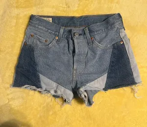 Levi’s Patchwork Denim 501 Shorts thumbnail 1