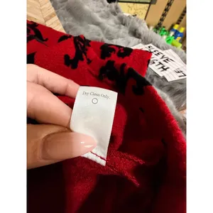 Coldwater Creek Red Black Scroll Print‎ Wool Blazer Jacket 1X Velvet Brocade thumbnail 6