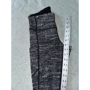 LULULEMON Women's Fit Physique Tight Pant‎ Jacquard Black White Mesh Gauge Sz 4 thumbnail 10