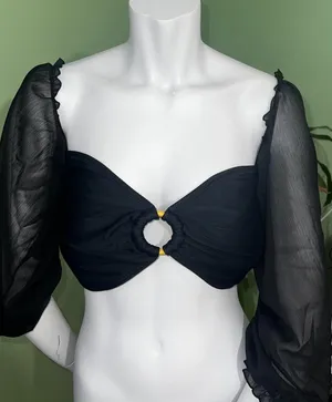 South Beach Elegant Black Bikini Set thumbnail 1