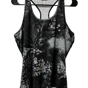Champion Women's Black and Gray Patterned Tank Top Excellent Condition thumbnail 6