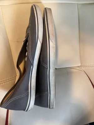 Vans Slip-On Canvas Sneakers - Charcoal Gray thumbnail 4
