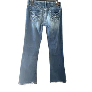 BKE Sabrina‎ Bootcut Jeans Womens 28 Tall Medium Wash Low Rise Denim Buckle thumbnail 2