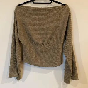 We The Free boat neck top Small Boat Neck Waffle Knit thumbnail 1