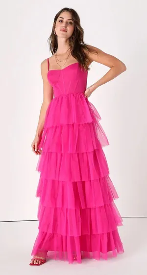 Lulus Pink Prom Dress thumbnail 1
