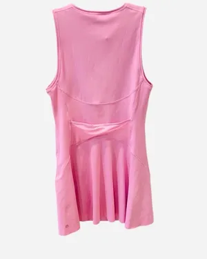 Athleta Ace Pink Tennis Dress 1/4 Zip Athletic Sleeveless Preppy Sporty M thumbnail 7