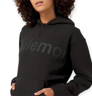 Lululemon | 10 | All Yours Hoodie *Graphic Black on Black Logo Sweatshirt W3DLTS thumbnail 2