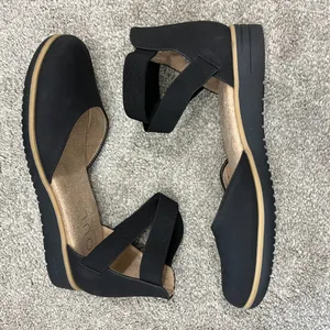 SOUL Naturalizer Size 8 Black Intro Ankle Strap Slip On Sandal thumbnail 8