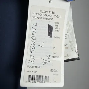 Kerrits Flow Rise Riding Tights Women L Navy Knee Patch Equestrian NWT 50200 thumbnail 13