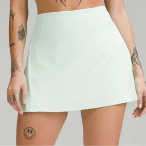 Lululemon Peek Pleat High-Rise Tennis Skirt Mint Moment Size 4 Green Pickleball thumbnail 1