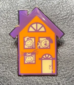 Metal Family & Dog House Pin 2” thumbnail 1