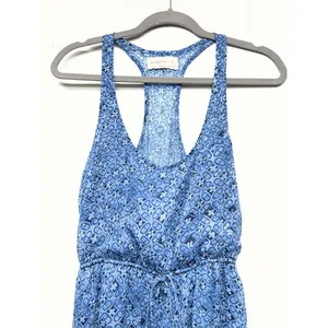 Abercrombie & Fitch Blue Maxi Sheer Dress Womens S Party Beachy Boho Vacation thumbnail 3