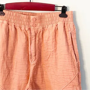 Free People Movement Size Small Peach Gauze Elastic Waist‎ Wide Leg Pants thumbnail 2