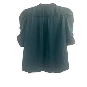 ✨Abercrombie & Fitch Ruched Sleeve Sz Small Emerald Green Women’s Top✨ thumbnail 6