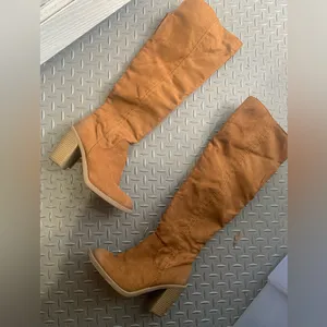 Dv Dolce Vita Brown Over The Knee Boots casual classic fall suede faux $68 thumbnail 3