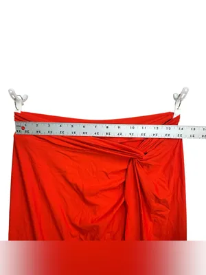 CALIA Twisted Knot Sarong Skirt Small Fresh Red Swim Cover Up NWT thumbnail 9
