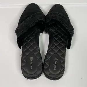 Birdies Women's Elegant Slip On‎ Mule House Slippers 9.5 Black thumbnail 6