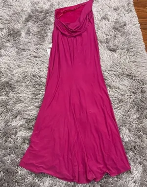 Mac Duggal 26512 Pink Back Drape Gown 6 FLAW thumbnail 6
