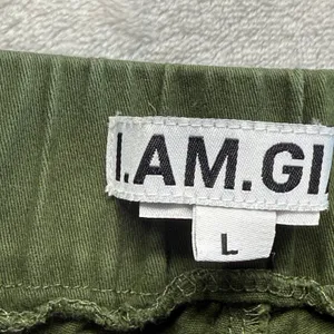 I.AM.GIA Olive Green‎ Joggers Pants Elastic Waist Casual Comfy Size L-flaw thumbnail 7