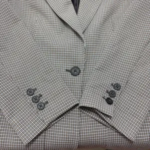 Calvin Klein Notch collar Women's‎ Checkered Blazer Size 6 thumbnail 9