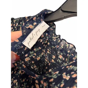 Petal + Pup Edwina Smocked Navy Tiered Smocked Floral Dress - Size S thumbnail 10