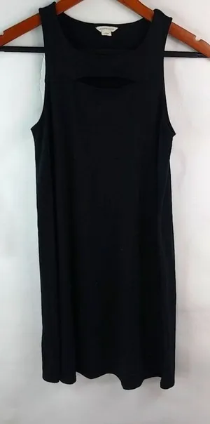 Aeropostale XS Goth Black Sleeveless T-Shirt Dress thumbnail 1