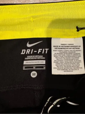 Black and Yellow Nike Capri Leggings thumbnail 4