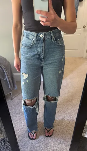 BDG High-Rise Jeans Baggy Urban Outfitters Distressed thumbnail 1