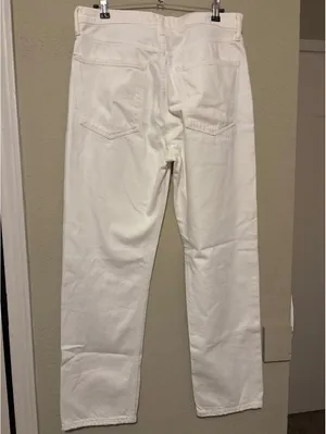 Agolde White Straight Leg Jeans Size 30 thumbnail 4