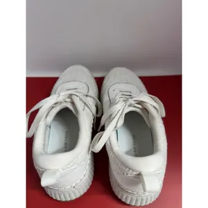 Dream Paris Women White Tweed Lace Up Sneakers Casual Comfort Shoes US 8 EUR 39 thumbnail 3