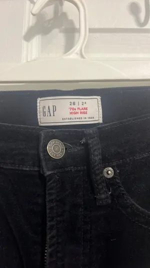 Gap Black Corduroy  Pants thumbnail 2