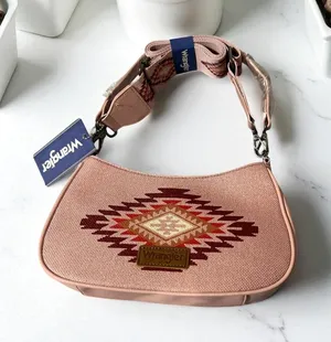 Wrangler‎ Aztec Embroidered Shoulder Bag Hobo Purse Ethnic Western thumbnail 1