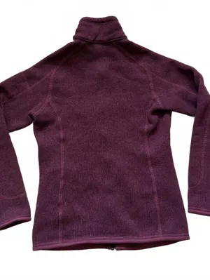 Patagonia Better Sweater 1/4 Zip Jacket Pullover Fleece Burgundy Red Women's XS thumbnail 2