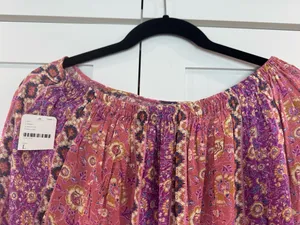 Free People Haley Harem Lounge Pants Boho Print thumbnail 6