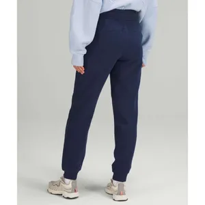 Lululemon Athletica 2 Scuba High Rise Jogger Fleece Night Sea Light Terry Cotton thumbnail 2