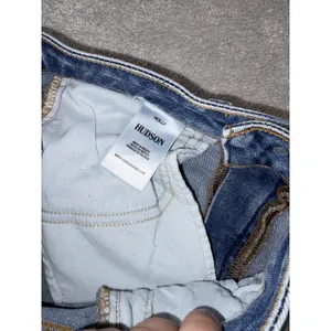 Hudson Flare Jeans 25 Blue Distressed Bell Bottom‎ Wide Leg Denim Boho Festival thumbnail 4
