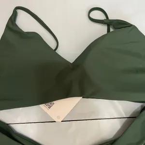 New Quince Italian High Rise High Leg Bikini Bottom & Cami Top Palm Green Medium thumbnail 3