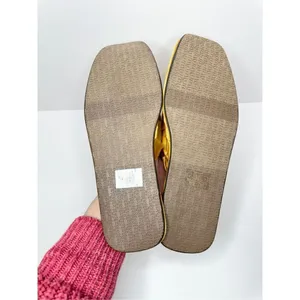Sam Edelman Mules Ladies 6.5 Gold Slip On Round Toe Woven‎ Satin Finish Shoes thumbnail 9