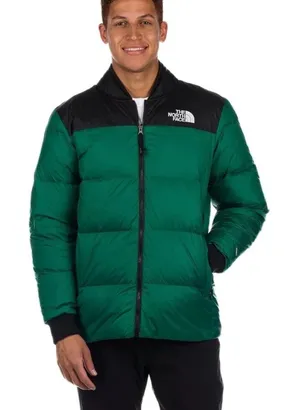 The North Face Nordic 700 fill goose down green puffer jacket no hood men’s szM thumbnail 1