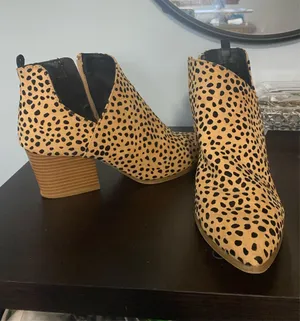 Animal Print Booties MIA thumbnail 1