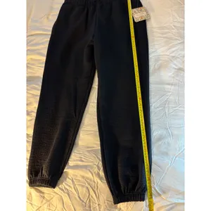 House of Mae Everyday Lounge Textured Joggers Black Relaxed Fit Large ST3038 thumbnail 5